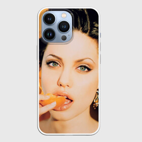 Чехол для iPhone 13 Pro с принтом Анжелина Джоли в Тюмени,  |  | Тематика изображения на принте: angelina jolie | американская актриса | анжелина джоли | режиссёр | фотомодель | ценарист