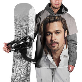 Накидка на куртку 3D с принтом Брэд Питт в Тюмени, 100% полиэстер |  | william bradley pitt | американский актёр | брэд питт | продюсер
