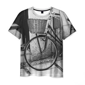 Мужская футболка 3D с принтом Велосипед в Тюмени, 100% полиэфир | прямой крой, круглый вырез горловины, длина до линии бедер | bike | байк | велосипед | италия | стиль