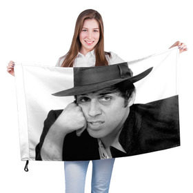Флаг 3D с принтом Адриано Челентано в Тюмени, 100% полиэстер | плотность ткани — 95 г/м2, размер — 67 х 109 см. Принт наносится с одной стороны | adriano celentano | адриано челентано | итальянский музыкант | киноактёр | кинорежиссёр | композитор | эстрадный певец