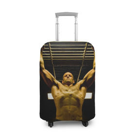 Чехол для чемодана 3D с принтом Джейсон Стэйтем в Тюмени, 86% полиэфир, 14% спандекс | двустороннее нанесение принта, прорези для ручек и колес | jason statham | актёр | английский | джейсон стэйтем