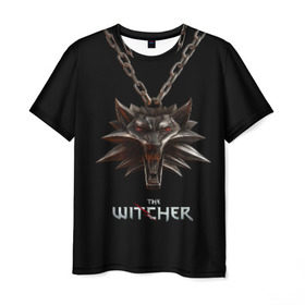 Мужская футболка 3D с принтом The Witcher в Тюмени, 100% полиэфир | прямой крой, круглый вырез горловины, длина до линии бедер | ведьмак