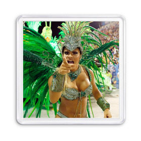 Магнит 55*55 с принтом Карнавал в Рио в Тюмени, Пластик | Размер: 65*65 мм; Размер печати: 55*55 мм | 