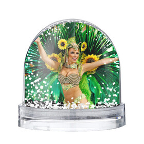 Водяной шар с принтом Карнавал в Рио в Тюмени, Пластик | Изображение внутри шара печатается на глянцевой фотобумаге с двух сторон | бразилия