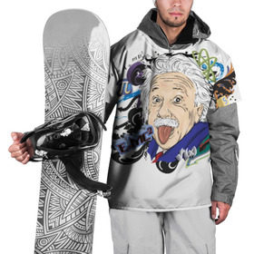 Накидка на куртку 3D с принтом Einstein в Тюмени, 100% полиэстер |  | Тематика изображения на принте: einstein | emc2 | наука | теория | физика | эйнштейн