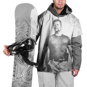 Накидка на куртку 3D с принтом Абрахам в Тюмени, 100% полиэстер |  | Тематика изображения на принте: the walking dead | кино | мертвецы | ужасы | ходячие