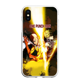 Чехол для iPhone XS Max матовый с принтом One punch man в Тюмени, Силикон | Область печати: задняя сторона чехла, без боковых панелей | Тематика изображения на принте: anime | ван пач ман | ван пач мен | ванпанчман | ванпанчмен | ванпачман | ванпачмен | генос | сайтама