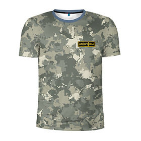 Мужская футболка 3D спортивная с принтом AB IV + в Тюмени, 100% полиэстер с улучшенными характеристиками | приталенный силуэт, круглая горловина, широкие плечи, сужается к линии бедра | Тематика изображения на принте: армия | военный | группа | крови | служба
