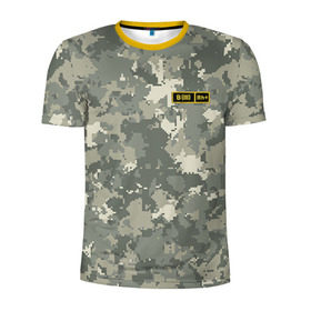 Мужская футболка 3D спортивная с принтом B III + в Тюмени, 100% полиэстер с улучшенными характеристиками | приталенный силуэт, круглая горловина, широкие плечи, сужается к линии бедра | армия | военный | группа | крови | служба