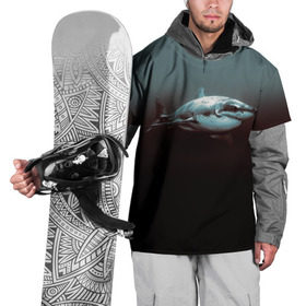 Накидка на куртку 3D с принтом Акула в Тюмени, 100% полиэстер |  | акула | море | хищник