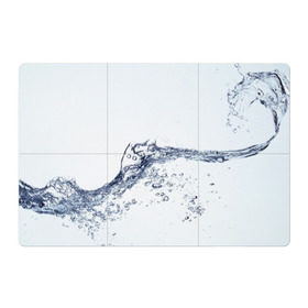 Магнитный плакат 3Х2 с принтом Белая вода в Тюмени, Полимерный материал с магнитным слоем | 6 деталей размером 9*9 см | вода | волна | жидкость | пузырьки