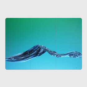 Магнитный плакат 3Х2 с принтом Зеленая вода в Тюмени, Полимерный материал с магнитным слоем | 6 деталей размером 9*9 см | Тематика изображения на принте: вода | волна | жидкость | пузырьки