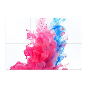 Магнитный плакат 3Х2 с принтом Взрыв красок в Тюмени, Полимерный материал с магнитным слоем | 6 деталей размером 9*9 см | Тематика изображения на принте: краски | розовый | яркий