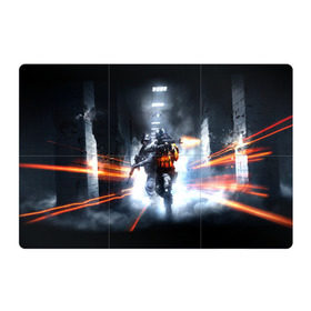 Магнитный плакат 3Х2 с принтом Battlefield Hardline в Тюмени, Полимерный материал с магнитным слоем | 6 деталей размером 9*9 см | battlefield | game | hardline | игра