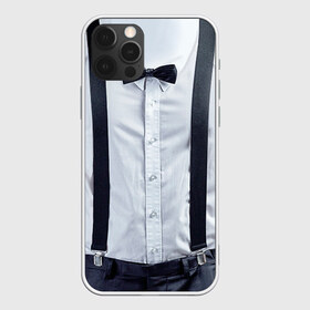 Чехол для iPhone 12 Pro Max с принтом Рубашка с подтяжками в Тюмени, Силикон |  | бабочка