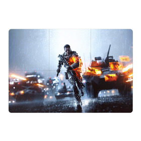 Магнитный плакат 3Х2 с принтом Battlefield Multiplayer в Тюмени, Полимерный материал с магнитным слоем | 6 деталей размером 9*9 см | battlefield | армия | бой | война | игра | солдат
