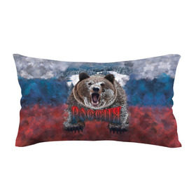 Подушка 3D антистресс с принтом Русский медведь в Тюмени, наволочка — 100% полиэстер, наполнитель — вспененный полистирол | состоит из подушки и наволочки на молнии | медведь | патриот | россия | русский медведь