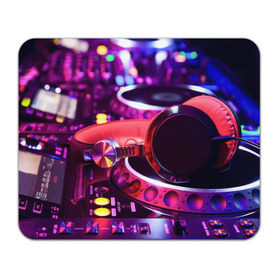 Коврик прямоугольный с принтом DJ Mix в Тюмени, натуральный каучук | размер 230 х 185 мм; запечатка лицевой стороны | Тематика изображения на принте: deejay | dj | диджей | музыка | наушники | пульт