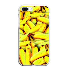 Чехол для iPhone 7Plus/8 Plus матовый с принтом Банана в Тюмени, Силикон | Область печати: задняя сторона чехла, без боковых панелей | бананы | еда | желтые | популярные | прикольные | фрукты
