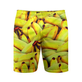 Мужские шорты 3D спортивные с принтом Банана в Тюмени,  |  | бананы | еда | желтые | популярные | прикольные | фрукты
