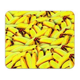 Коврик прямоугольный с принтом Банана в Тюмени, натуральный каучук | размер 230 х 185 мм; запечатка лицевой стороны | бананы | еда | желтые | популярные | прикольные | фрукты