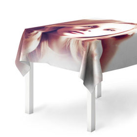 Скатерть 3D с принтом Хлоя Грейс Морец в Тюмени, 100% полиэстер (ткань не мнется и не растягивается) | Размер: 150*150 см | chloe | moretz | волна | кино | пипец