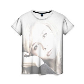 Женская футболка 3D с принтом Хлоя Морец в Тюмени, 100% полиэфир ( синтетическое хлопкоподобное полотно) | прямой крой, круглый вырез горловины, длина до линии бедер | chloe | moretz | волна | кино | пипец
