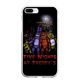 Чехол для iPhone 7Plus/8 Plus матовый с принтом Five Nights At Freddys в Тюмени, Силикон | Область печати: задняя сторона чехла, без боковых панелей | five nights at freddys | five nights at freddys по мотивам игрыfreddy | игры | мишка | фнаф | фредди