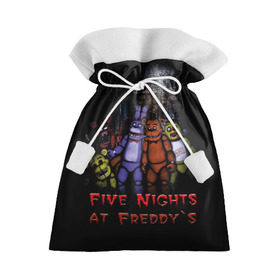Подарочный 3D мешок с принтом Five Nights At Freddy`s в Тюмени, 100% полиэстер | Размер: 29*39 см | five nights at freddys | five nights at freddys по мотивам игрыfreddy | игры | мишка | фнаф | фредди