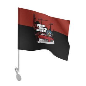 Флаг для автомобиля с принтом GTA 3 в Тюмени, 100% полиэстер | Размер: 30*21 см | auto | grand | gta | theft | гта | игра