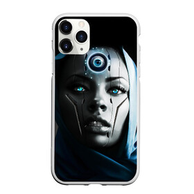 Чехол для iPhone 11 Pro матовый с принтом Девушка андроид в Тюмени, Силикон |  | андроид | глаз | девушка | киборг | робот | третий