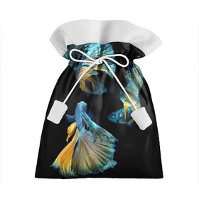 Подарочный 3D мешок с принтом Бойцовая рыбка в Тюмени, 100% полиэстер | Размер: 29*39 см | аквариумная | бойцовая | красивый | плавники | рыба | рыбка | хвост | япаонская