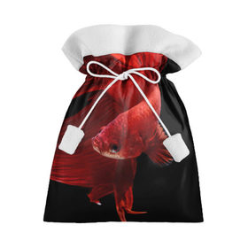 Подарочный 3D мешок с принтом Бойцовая рыбка в Тюмени, 100% полиэстер | Размер: 29*39 см | Тематика изображения на принте: аквариумная | бойцовая | красивый | плавники | рыба | рыбка | хвост | япаонская