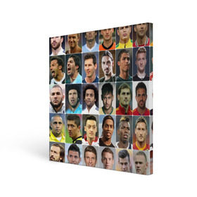 Холст квадратный с принтом Лучшие футболисты в Тюмени, 100% ПВХ |  | Тематика изображения на принте: великие | звёзды | знаменитости | игроки | легендарные | лучшие | самые крутые | футбол | футболисты | элита