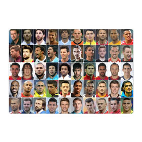 Магнитный плакат 3Х2 с принтом Лучшие футболисты в Тюмени, Полимерный материал с магнитным слоем | 6 деталей размером 9*9 см | Тематика изображения на принте: великие | звёзды | знаменитости | игроки | легендарные | лучшие | самые крутые | футбол | футболисты | элита