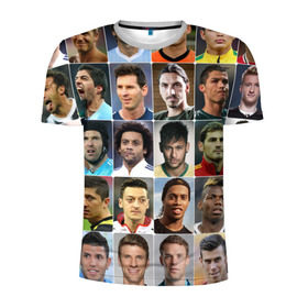 Мужская футболка 3D спортивная с принтом Лучшие футболисты в Тюмени, 100% полиэстер с улучшенными характеристиками | приталенный силуэт, круглая горловина, широкие плечи, сужается к линии бедра | великие | звёзды | знаменитости | игроки | легендарные | лучшие | самые крутые | футбол | футболисты | элита