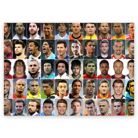 Поздравительная открытка с принтом Лучшие футболисты в Тюмени, 100% бумага | плотность бумаги 280 г/м2, матовая, на обратной стороне линовка и место для марки
 | великие | звёзды | знаменитости | игроки | легендарные | лучшие | самые крутые | футбол | футболисты | элита