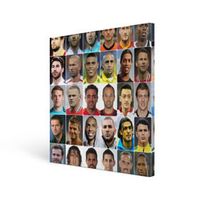 Холст квадратный с принтом Великие футболисты в Тюмени, 100% ПВХ |  | Тематика изображения на принте: великие | звёзды | знаменитости | игроки | легендарные | лучшие | самые крутые | футбол | футболисты | элита