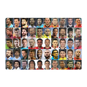 Магнитный плакат 3Х2 с принтом Великие футболисты в Тюмени, Полимерный материал с магнитным слоем | 6 деталей размером 9*9 см | Тематика изображения на принте: великие | звёзды | знаменитости | игроки | легендарные | лучшие | самые крутые | футбол | футболисты | элита