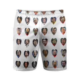 Мужские шорты 3D спортивные с принтом Любимые футболисты в Тюмени,  |  | великие | звёзды | знаменитости | игроки | легендарные | лучшие | самые крутые | футбол | футболисты | элита