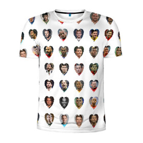 Мужская футболка 3D спортивная с принтом Любимые футболисты в Тюмени, 100% полиэстер с улучшенными характеристиками | приталенный силуэт, круглая горловина, широкие плечи, сужается к линии бедра | великие | звёзды | знаменитости | игроки | легендарные | лучшие | самые крутые | футбол | футболисты | элита