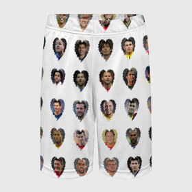 Детские спортивные шорты 3D с принтом Величайшие футболисты в Тюмени,  100% полиэстер
 | пояс оформлен широкой мягкой резинкой, ткань тянется
 | великие | звёзды | знаменитости | игроки | легендарные | лучшие | самые крутые | футбол | футболисты | элита