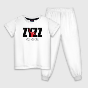 Детская пижама хлопок с принтом Zyzz в Тюмени, 100% хлопок |  брюки и футболка прямого кроя, без карманов, на брюках мягкая резинка на поясе и по низу штанин
 | bodybuilding | zyzz | бодибилдинг | зиз | качок | мышцы