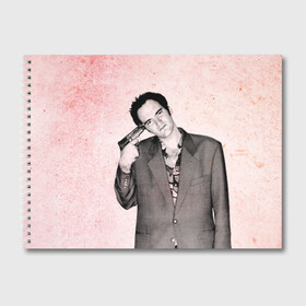 Альбом для рисования с принтом Тарантино в Тюмени, 100% бумага
 | матовая бумага, плотность 200 мг. | quentin | tarantino | квентин | тарантино