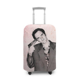 Чехол для чемодана 3D с принтом Тарантино в Тюмени, 86% полиэфир, 14% спандекс | двустороннее нанесение принта, прорези для ручек и колес | quentin | tarantino | квентин | тарантино