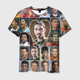 Мужская футболка 3D с принтом Златан Ибрагимович - лучший в Тюмени, 100% полиэфир | прямой крой, круглый вырез горловины, длина до линии бедер | zlatan ibrahimovic | златан ибрагимович | лучшие футболисты | любимый игрок | мой любимец | самый крутой | сердце | футбол | швеция | я люблю