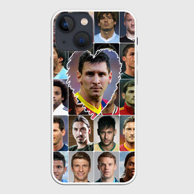Чехол для iPhone 13 mini с принтом Лионель Месси   лучший в Тюмени,  |  | lionel messi | аргентина | барса | барселона | золотой мяч | лионель месси | лучшие футболисты | любимый игрок | мой любимец | самый крутой | сердце | футбол | я люблю