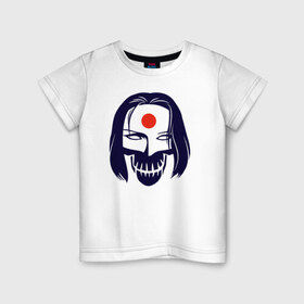 Детская футболка хлопок с принтом katana в Тюмени, 100% хлопок | круглый вырез горловины, полуприлегающий силуэт, длина до линии бедер | Тематика изображения на принте: katana | suicide squad | катана