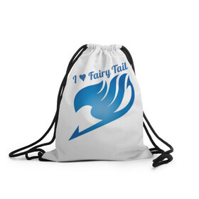 Рюкзак-мешок 3D с принтом FT | Fairy Tail в Тюмени, 100% полиэстер | плотность ткани — 200 г/м2, размер — 35 х 45 см; лямки — толстые шнурки, застежка на шнуровке, без карманов и подкладки | 