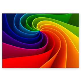 Поздравительная открытка с принтом Радуга цвета в Тюмени, 100% бумага | плотность бумаги 280 г/м2, матовая, на обратной стороне линовка и место для марки
 | Тематика изображения на принте: гамма | зеленый | красный | радуга | синий | цвет